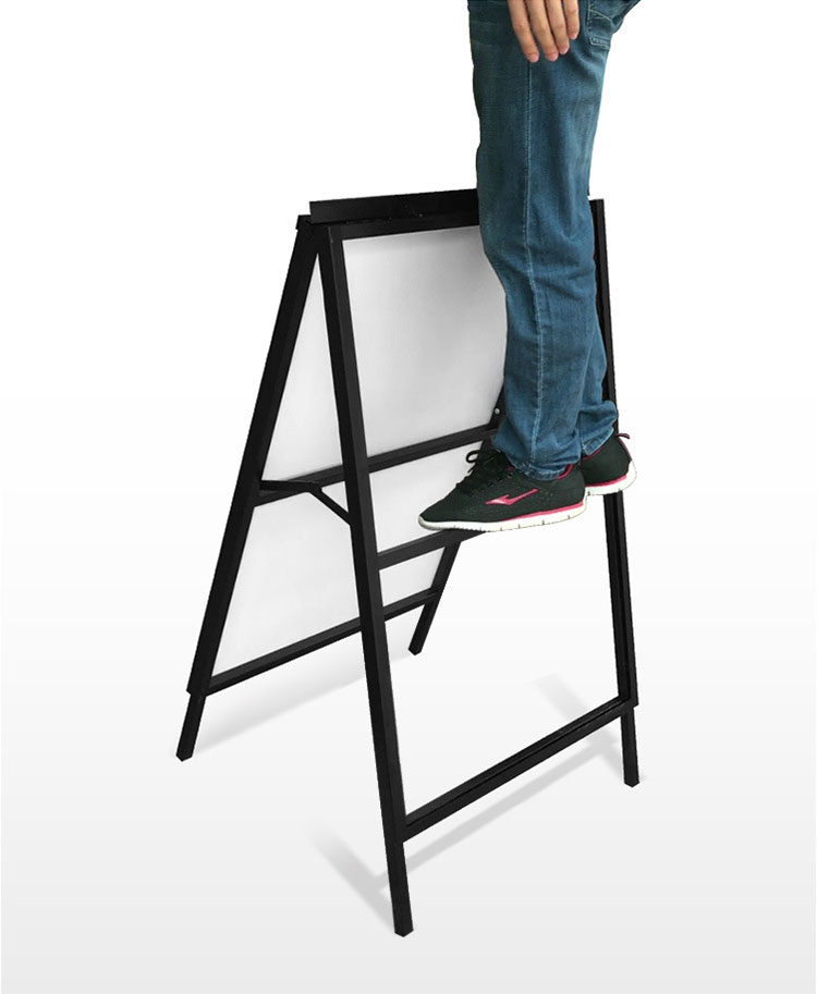 Black highquality display sign rack