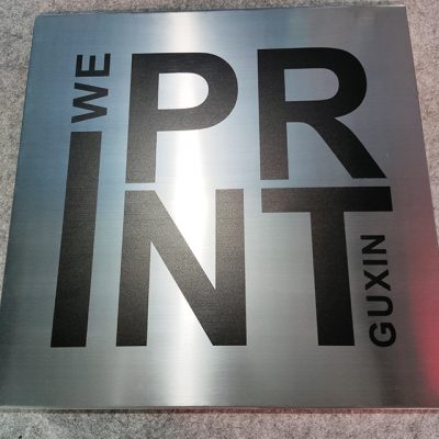 Brushed metal stainless steel signboard (4)