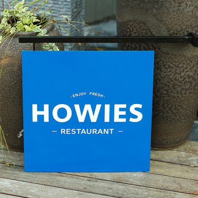 Custom metal frame shop signs (2)