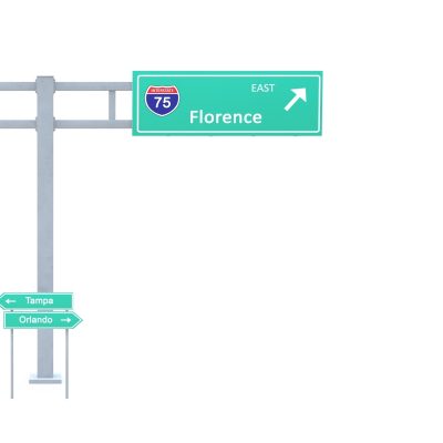 Steel highway road sign pole (6)