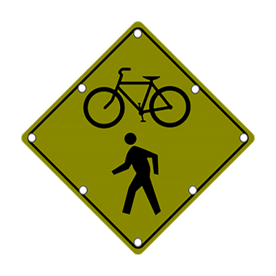 Wholesale yellow diamond crosswalk signs (1)