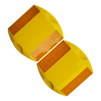 Yellow plastic highway road studs (5)