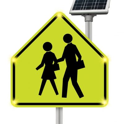 Yellow variety of pedestrian crossing signs (1)