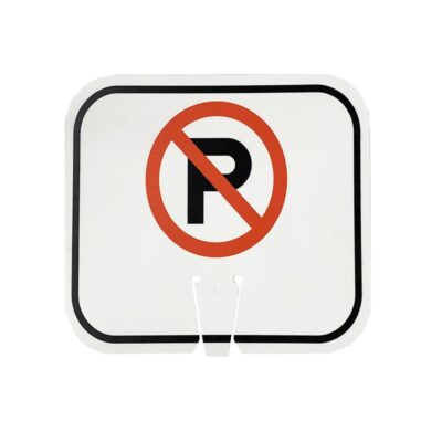 Traffic Cone Custom No Parking Sign