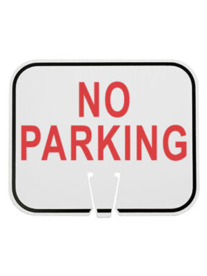 Traffic Cone Custom No Parking Sign