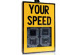 aluminum radar speed limit traffic sign