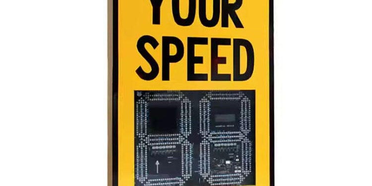 Aluminum Solar Radar Speed Limit Traffic Signs with LED Display (4) aluminum radar speed limit traffic sign