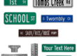Aluminum Road and Street Sign