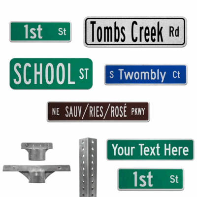 Aluminum Road and Street Sign