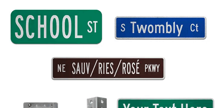 Benmu Custom Reflective Aluminum Road & Street Name Signs (3) Aluminum Road and Street Sign