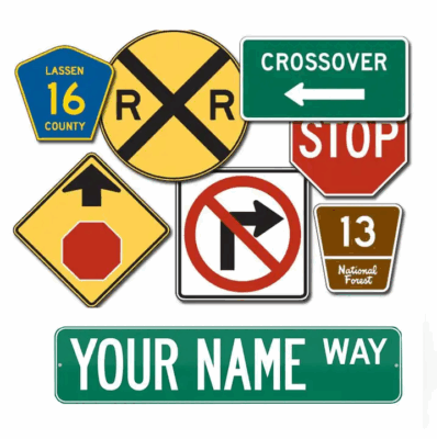 Aluminum Road and Street Sign