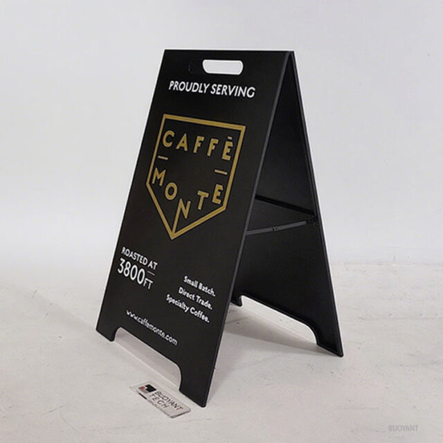 pavement sidewalk advertising signs