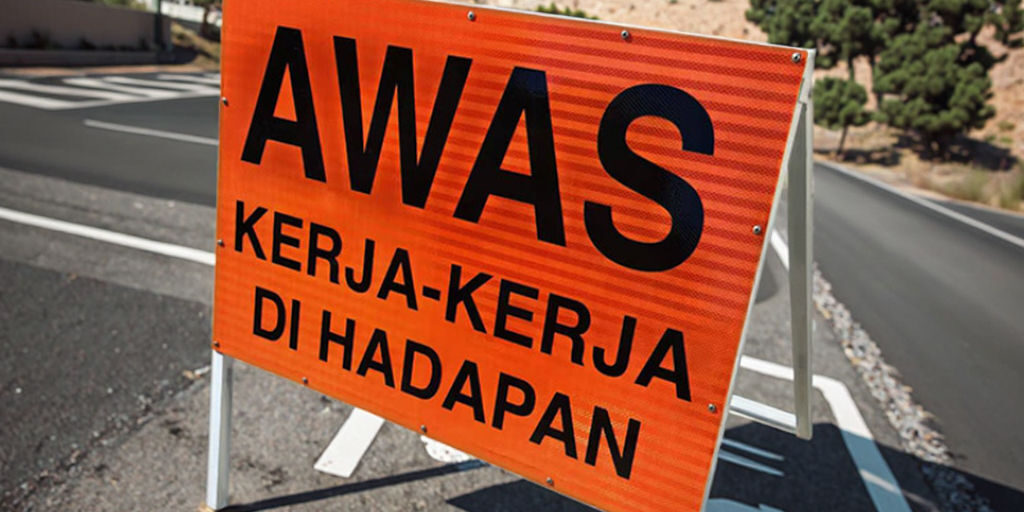 Bulk road construction signs