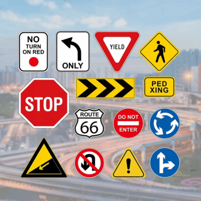 road construction warning traffic safety sign