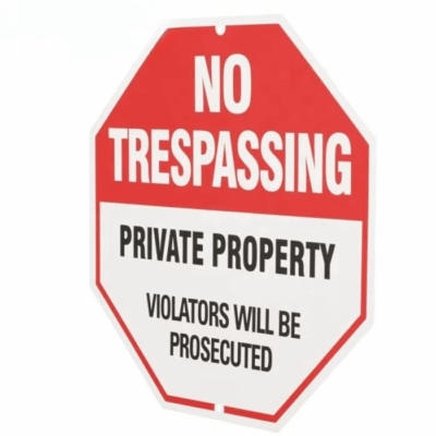 Metal Road Safety Parking Sign