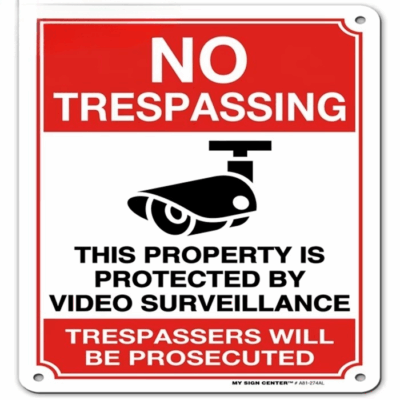 Metal Road Safety Parking Sign