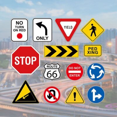 Aluminum Road Safety and Warning Signs