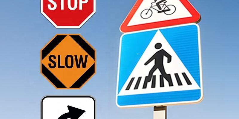 Aluminum Road Safety and Warning Signs