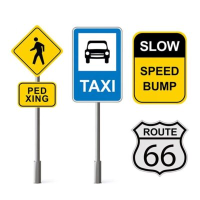 Aluminum Road Safety and Warning Signs