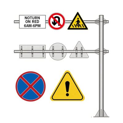 Aluminum Road Safety and Warning Signs