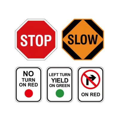 Aluminum Road Safety and Warning Signs
