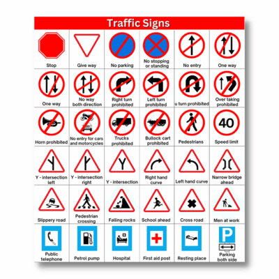 road safety traffic signs