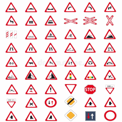 road safety traffic signs