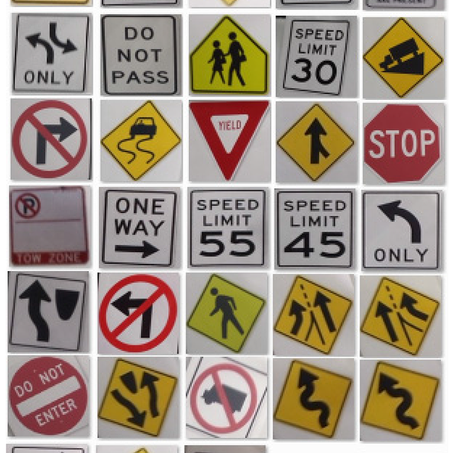 Custom Metal Regulatory and Informational Traffic Signs for Street (5) road safety traffic signs