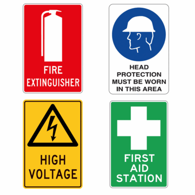 Voltage Caution Road Safety Sign