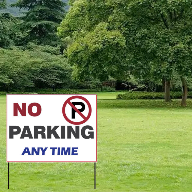 Custom Printed Street Name Parking Yard Sign Wholesale (6) Street Name Parking Yard Sign