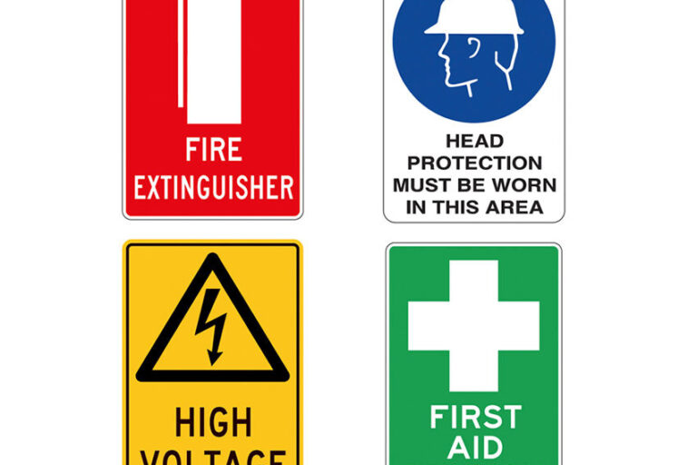 Metal High Voltage Road Warning Sign