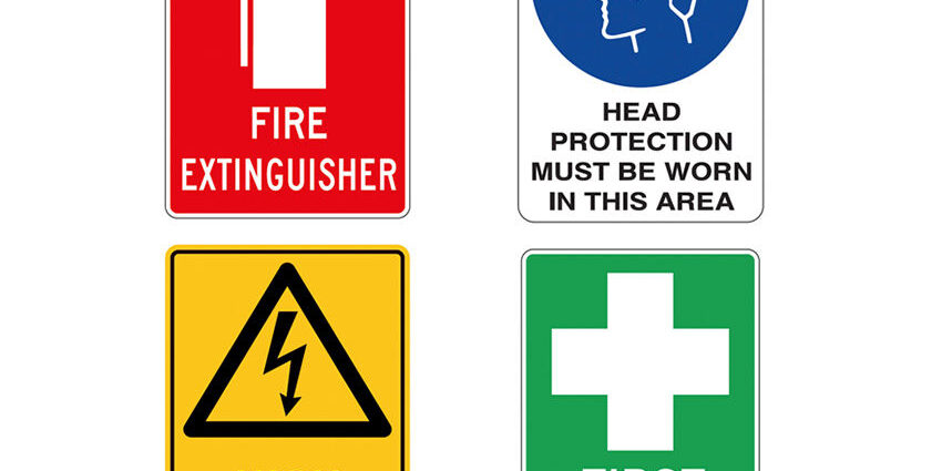 Metal High Voltage Road Warning Sign