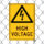 Metal High Voltage Road Warning Sign