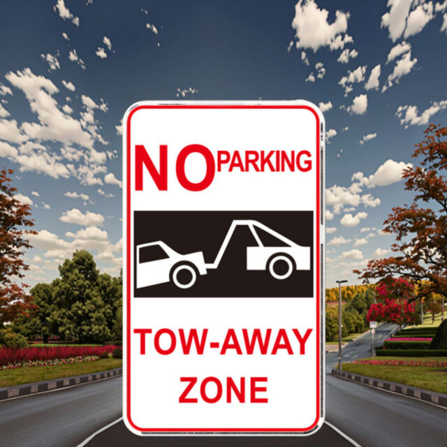 Custom Reflective No Parking Road Safety Sign Boards for Outdoor Security (1) reflective no parking road safety sign
