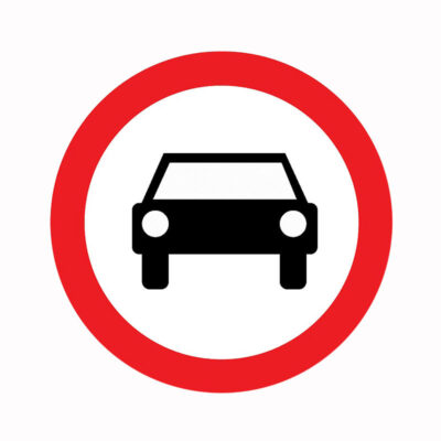 Do Not Enter Roadway Safety Signs