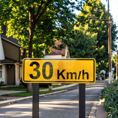 Speed Limit Aluminum Road Warning Signs