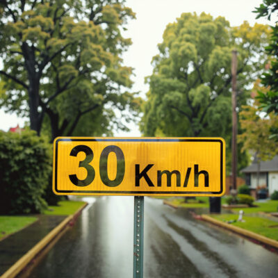 Speed Limit Aluminum Road Warning Signs