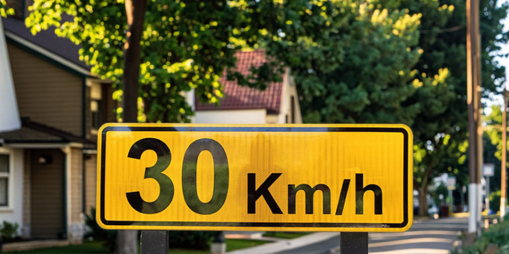 Speed Limit Aluminum Road Warning Signs