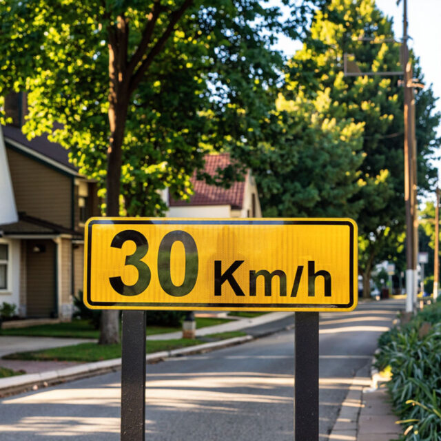 Custom Reflective Speed Limit Road Warning Aluminum Signs (6) Speed Limit Aluminum Road Warning Signs