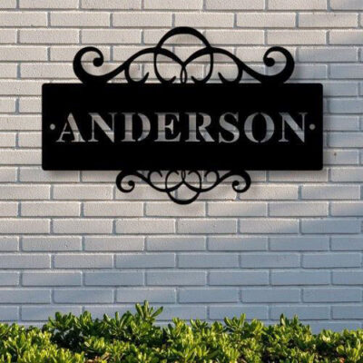 Custom round metal plaque signs
