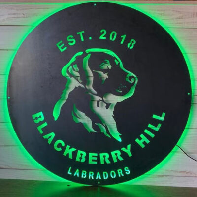 Custom round metal plaque signs