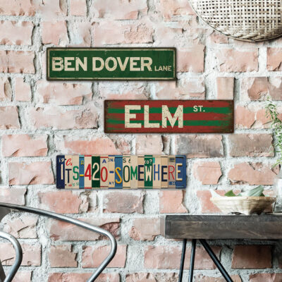 Elm Street vintage metal signs supplier