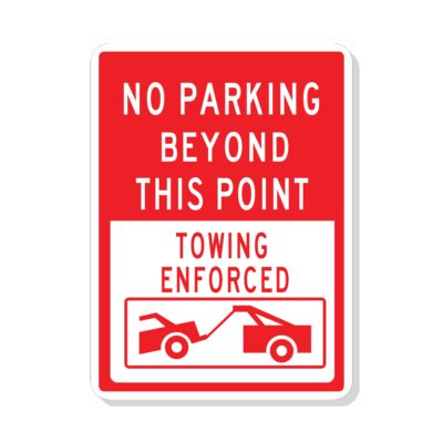 Factory direct reflective no parking signs