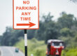 Factory direct reflective no parking signs