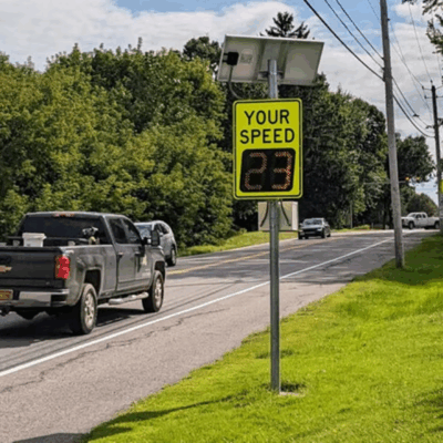 Radar Speed Limit Display Traffic Sign