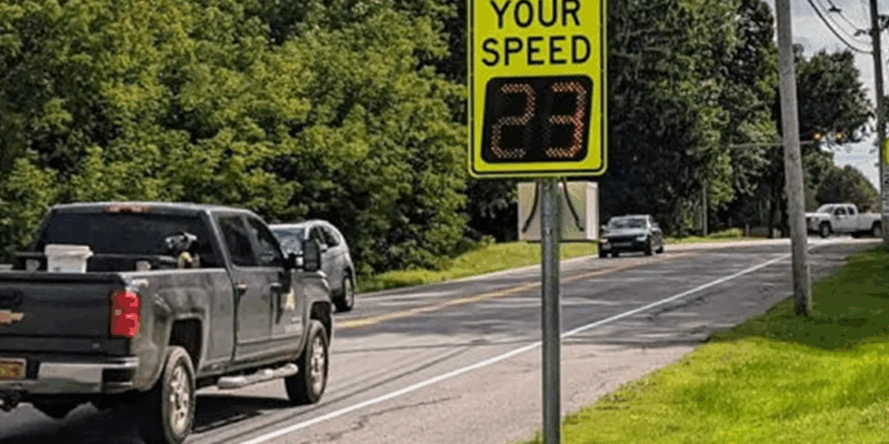 Radar Speed Limit Display Traffic Sign