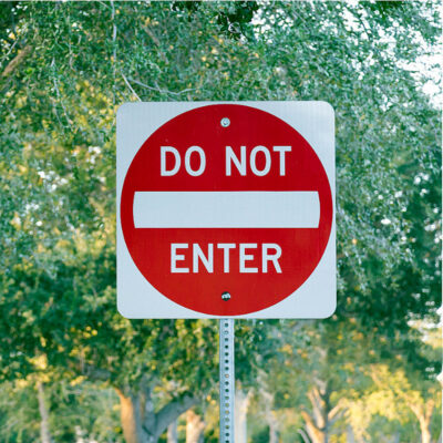 Traffic Direction Sign Board with Arrow