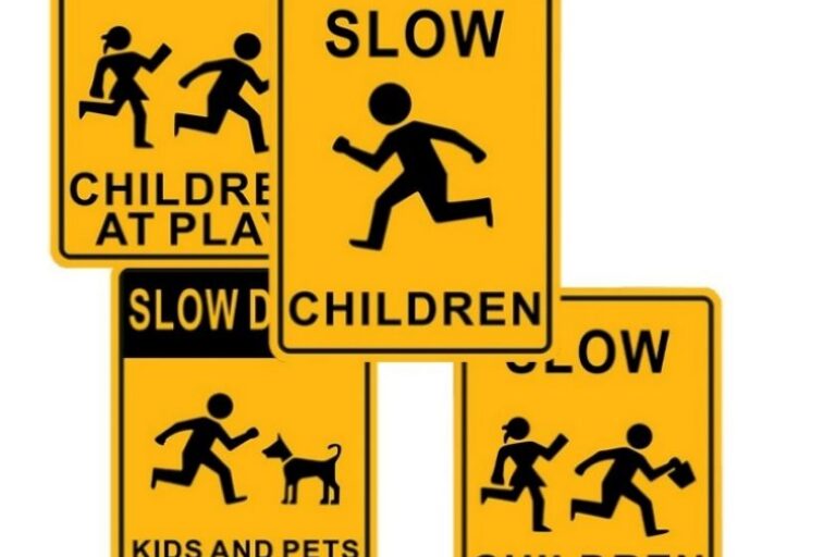 Traffic Direction Sign Board with Arrow