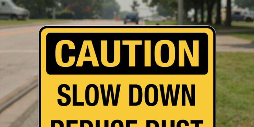 Reflective Speed Warning Road Signs