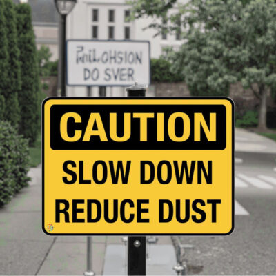 Reflective Speed Warning Road Signs